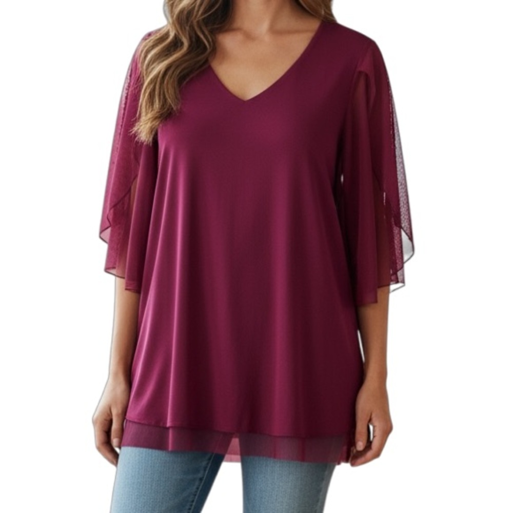 Cestyle Women's Size XL Pink Top